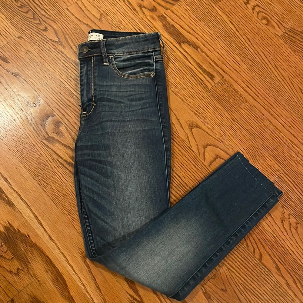 High rise ankle jeans